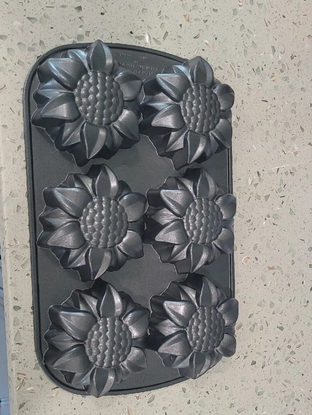 Nordic Ware Sunflower Muffin Pan - Metallic Black